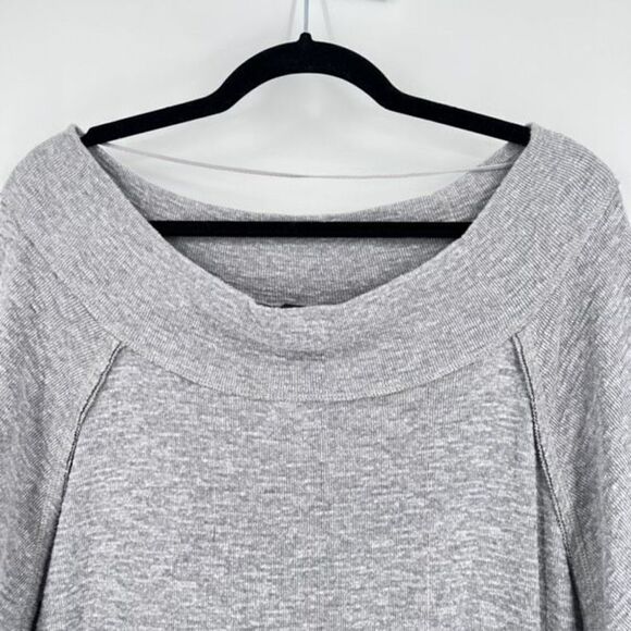 We The Free Women's Palisades Off Shoulder Dolman Sleeve Top Blouse Gray Size PS - Picture 5 of 10